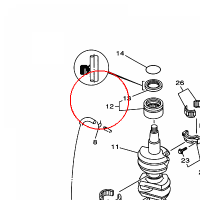 YAMAHA - lozysko nr: 93310636U400