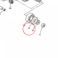 YAMAHA - simmering nr: 931032509800