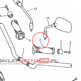 YAMAHA - manetka nr: 31A262410000