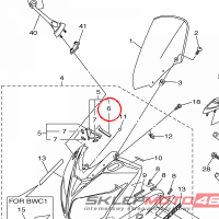 YAMAHA - PODKL. GUM. nr: 3C3283710100