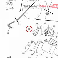 YAMAHA - COVER, LEAD WIRE nr: 5SL821191000