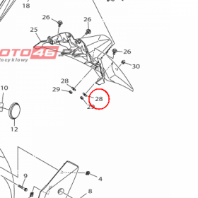 YAMAHA - podkladka nr: 902010608800