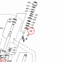 YAMAHA - BEARING, STEERING nr: 5BPF38730100