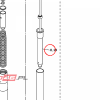 YAMAHA - CYLINDEREK AMORTYZATORA nr: 2D1231701100