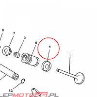 YAMAHA - SEAT, VALVE SPRING nr: 1WG121160000