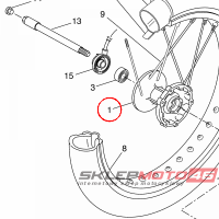 YAMAHA - PIASTA PRZOD nr: 2C82511110P0