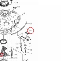 YAMAHA - BOLT, FLANGE nr: 950220801400