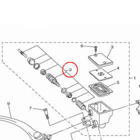 YAMAHA - ZESTAW NAPR. POMPY nr: 2D1W00410000