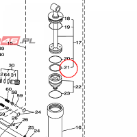 YAMAHA - RING, BACK UP nr: 65W438710000