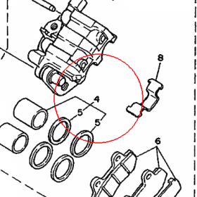 YAMAHA - TLOK ZACISKU HAM. nr: 3LDW00575000