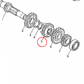 YAMAHA - KOLO ZEBATE nr: 1VJ171310000