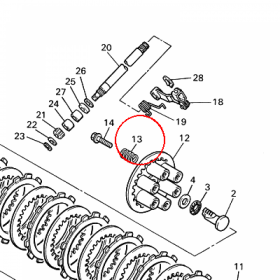 YAMAHA - sprezyna nr: 90501224A800