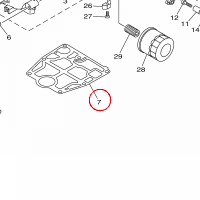 YAMAHA - uszczelka cylindra nr: 6AH113511000