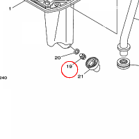 YAMAHA - SRUBA nr: 9034014M0600