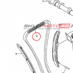 YAMAHA - LANCUCH ROZRZ. nr: 945916012200