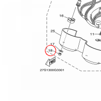 YAMAHA - NUT nr: 3D9H354P0000