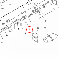 YAMAHA - MEMBRANA nr: 62Y244110200