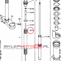 YAMAHA - SPREZYNA AMORT. nr: 3P6231410000