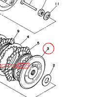 YAMAHA - ZABIERAK SPRZEGLA nr: 1V1163710200