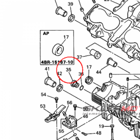 YAMAHA - KOREK MET. nr: 3KM-15189-00-00 > 3KM151890000