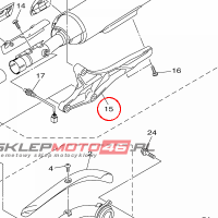 YAMAHA - STAY, MUFFLER 2 nr: 1TP147720000