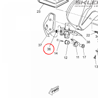 YAMAHA - GROMMET nr: 5YKF17190000