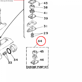 YAMAHA - ZESTAW NAPR. POMPY nr: 6E0W00780A00