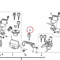 YAMAHA - KEY, MAIN SWITCH nr: 1B9H25110900