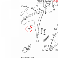 YAMAHA - ELEMENT OWIEWKI nr: 5D7F835V00P7