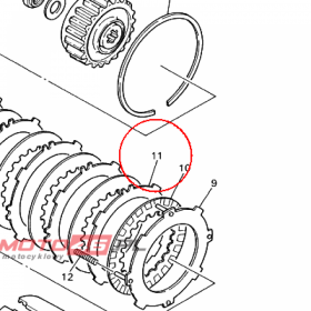 YAMAHA - PODKLADKA nr: 517165242000