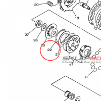 YAMAHA - SPRING, DAMPER nr: 22F163180000