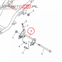 YAMAHA - UCHWYT SILNIKA nr: 5C2F14100100