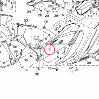 YAMAHA - NAKLEJKA nr: 1WDF8393A000