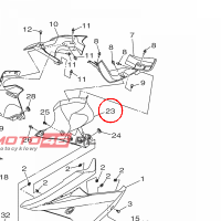 YAMAHA - wypelnienie owiewki nr: B5GF836K0000