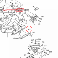 YAMAHA - PANEL PLAST. nr: B5GF172G00P0