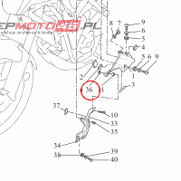 YAMAHA - nakretka nr: 9018305X0800