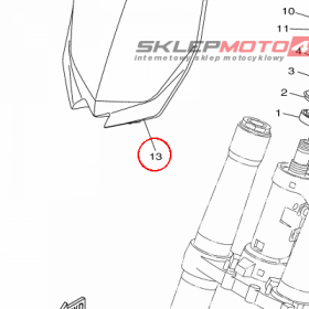 YAMAHA - PLATE, NUMBER nr: 1SR234850000