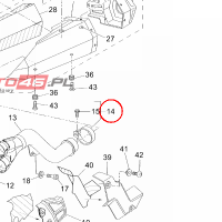 YAMAHA - BAND, MUFFLER nr: 11DE47150000