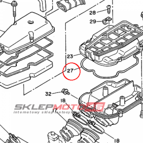 YAMAHA - USZCZELNIACZ nr: 10M144570000