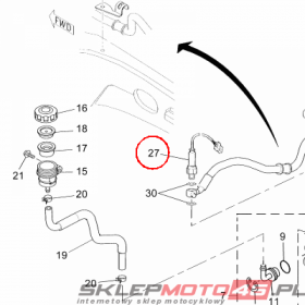 YAMAHA - W??CZNIK "STOP" nr: 11DH25300000