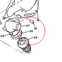 YAMAHA - SEAL, THERMOSTAT nr: 11H124120000