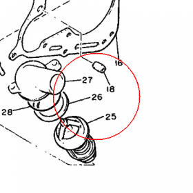 YAMAHA - SEAL, THERMOSTAT nr: 11H124120000