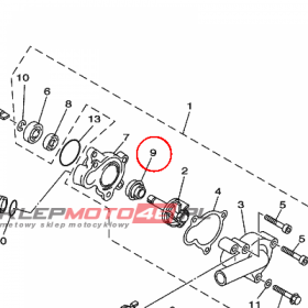 YAMAHA - USZCZELNIACZ nr: 11H124381000