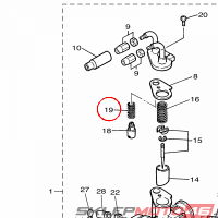 YAMAHA - SPRING, PLUNGER nr: 127141350000