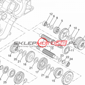 YAMAHA - WALEK SKRZYNI. B. nr: 13CE74110000