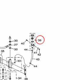 YAMAHA - RESERVE TANK ASSY. nr: 13DF58040000
