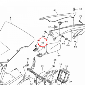 YAMAHA - PODKLADKA GUM. nr: 13S262980000