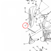 YAMAHA - OWIEWKA nr: 13S2835H00P1