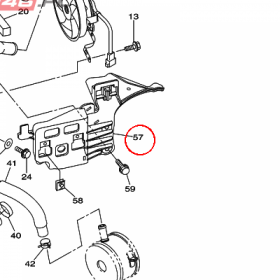 YAMAHA - UCHWYT nr: 13S2836H0000