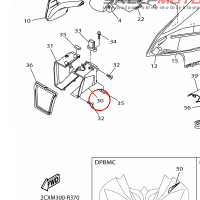 YAMAHA - KANAL DOLOTOWY nr: 13S2838R0000 > 13S2838R0100